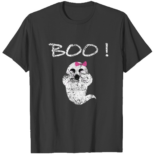 Boo Ghost Buh Poltergeist Sweet Bow Tie T-shirt