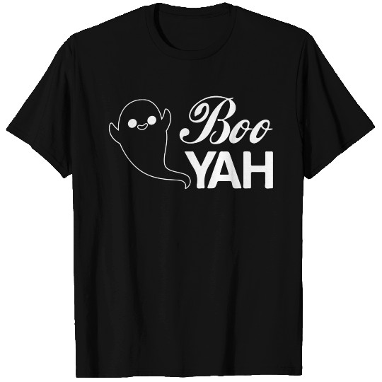 Boo YAH Ghost Boo Buh Poltergeist T-shirt