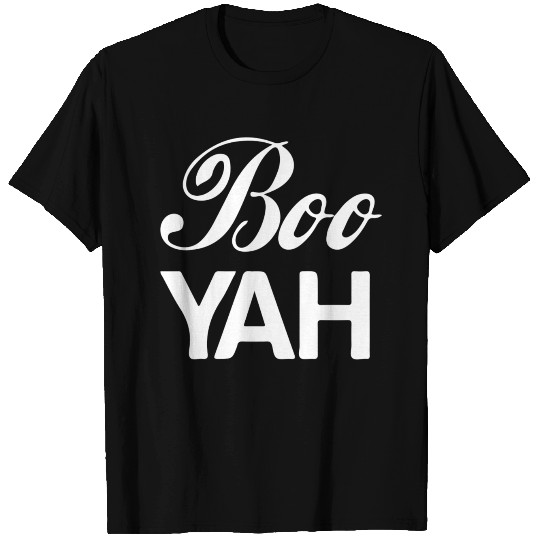 Boo YAH Ghost Boo Buh Poltergeist T-shirt