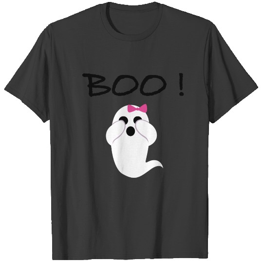 Boo Ghost Buh Poltergeist Sweet Bow Tie T-shirt