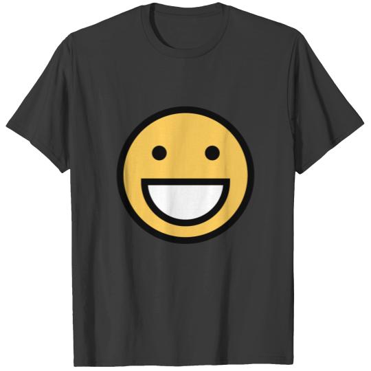 Smiley Face Cute Simple Big Mouth Smiling Happy Face T-shirt