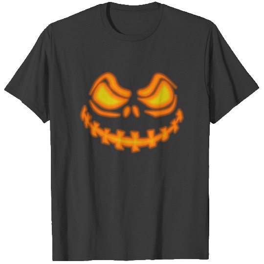 Halloween Kürbis Gesicht wicked orange T-shirt