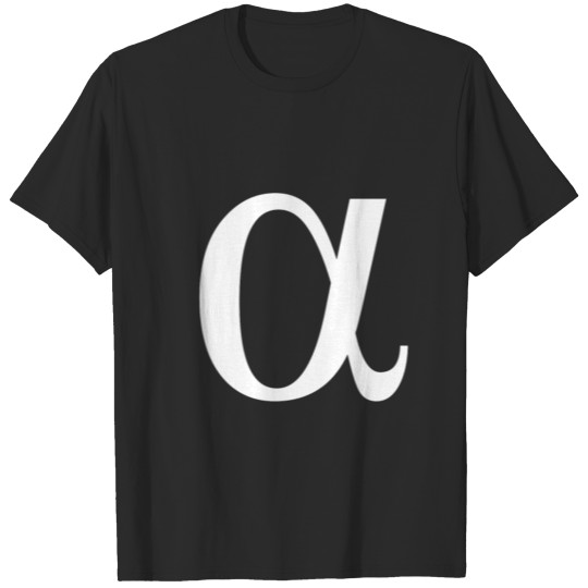 Vintage Alpha Symbol Greek Alphabet Letter Gift T-shirt