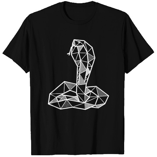 Cobra geometric hipster polygon gift idea animal T-shirt