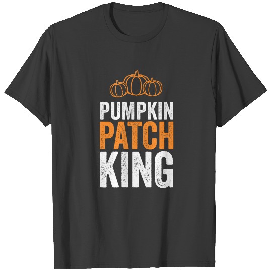 Pumpkin Patch King Funny Halloween TShirt Orange Fall T-shirt