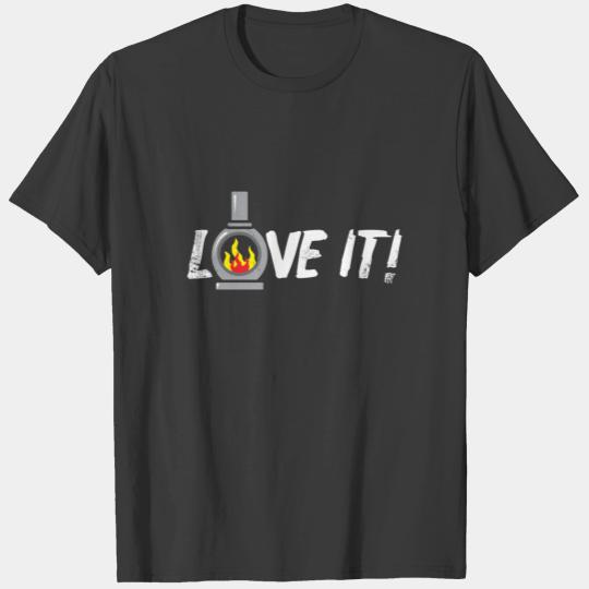 Love it Fireplace gift idea christmas kids T-shirt