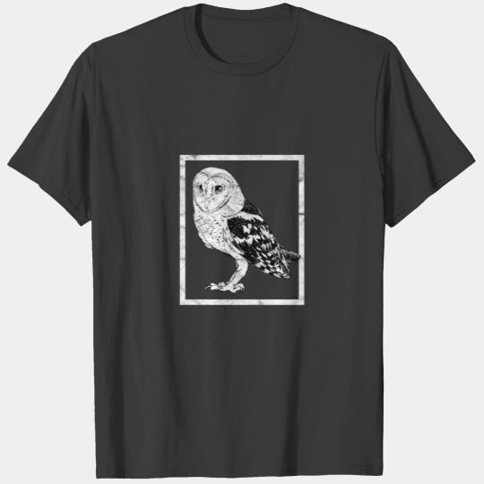 Animal print Owl bird gift T-shirt