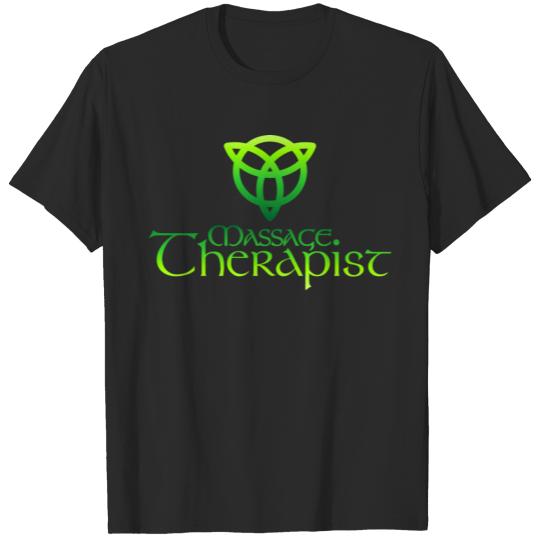 Discover Massage Therapist Celtic Green T-shirt