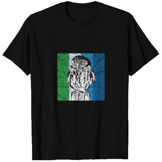 Animal print Owl bird gift T-shirt