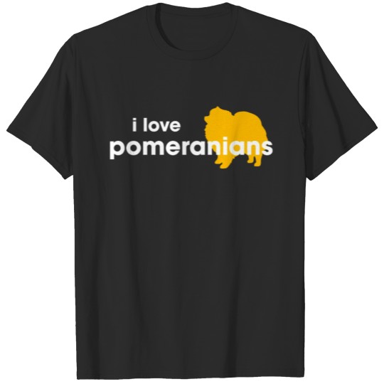 Discover I love pomerians T-shirt