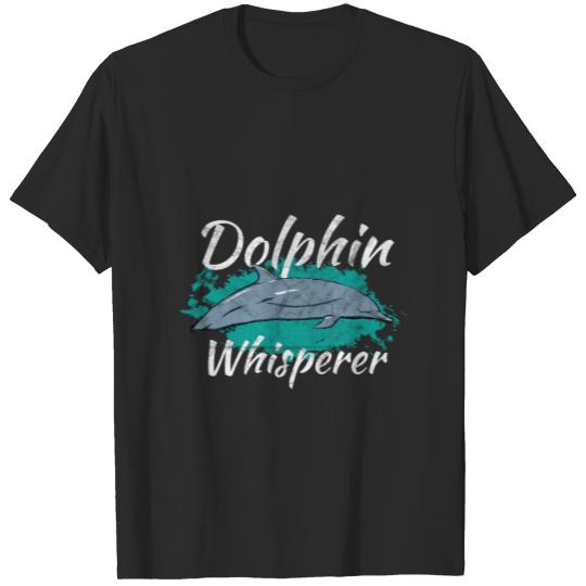 Discover Animal Print Gift - Dolphin Whisperer T-shirt