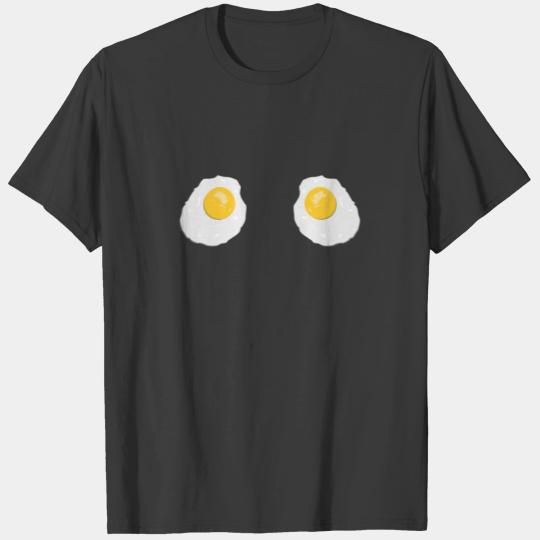 Funny Egg Boobs T-Shirt, Fried Egg Lovers Boobs T-shirt