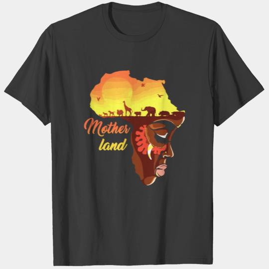 MOTHER LAND animals sad elephent ear eye mouth lip T-shirt