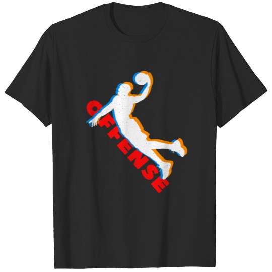 Discover Basketball Player Slam Dunk Team Sport Forward T-shirt