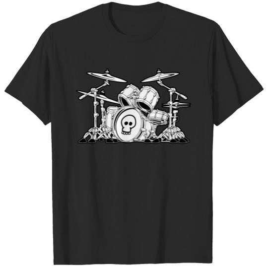 Discover Drum Set Cartoon T-shirt