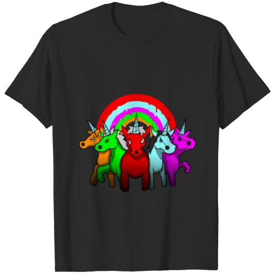 Discover Evil Unicorn Shirt - Rainbow Evil Zombie Halloween T-shirt