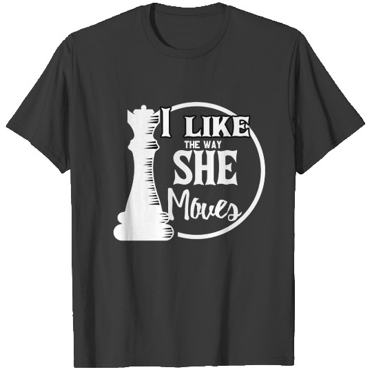 Chess game checkerboard king figure knight rook T-shirt