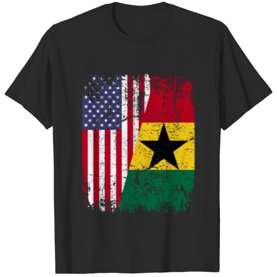 Discover GHANIAN ROOTS | American Flag | GHANA Gift T-shirt