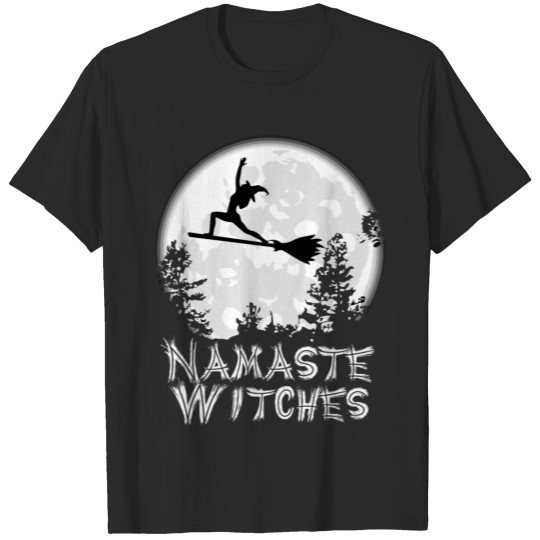 Namaste Witches Shirt Funny Halloween Yoga T-Shir T-shirt