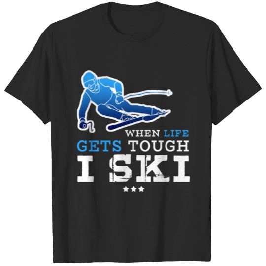 Discover Skiing Ski Skis Skier Snow Winter Sports Ride Gift T-shirt