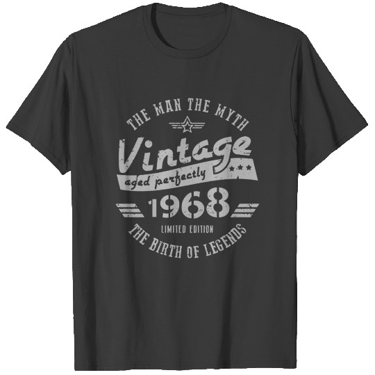 Discover Birthday Vintage 1968 T-shirt