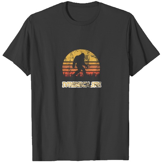 Bigfoot Missouri State Sasquatch Yeti Vintage T-shirt