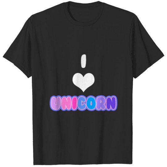 Discover I love unicorn T-shirt