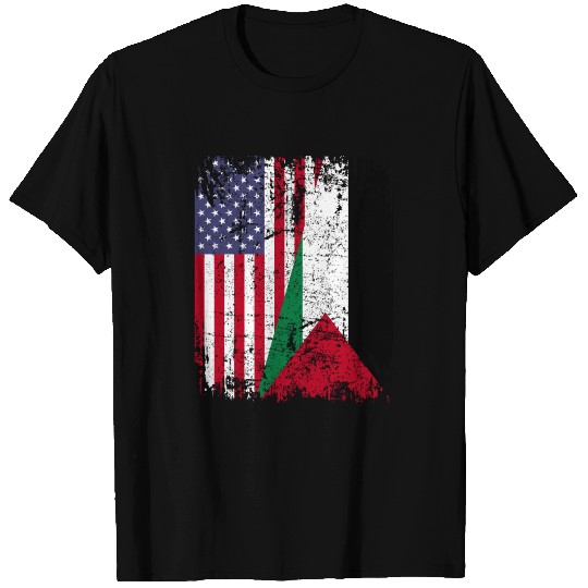 PALESTINIAN ROOTS | American Flag | PALESTINE T-shirt