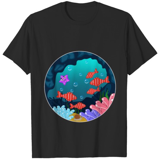 Discover underwater fish pretty coral gift idea T-shirt