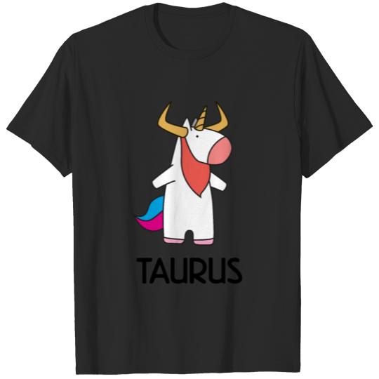 Unicorn Taurus Zodiac Sign T-shirt