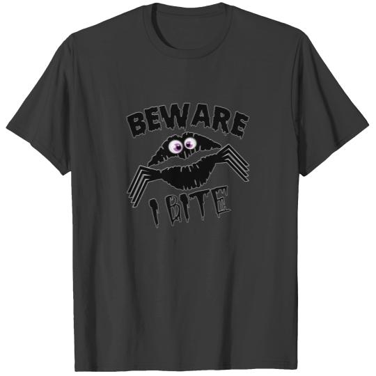 Sexy Spider Kiss Shirt Beware I Bite Halloween Tee T-shirt