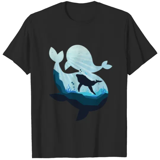 Discover Mighty Whale and the Sea Unisex Cool T-Shirt T-shirt