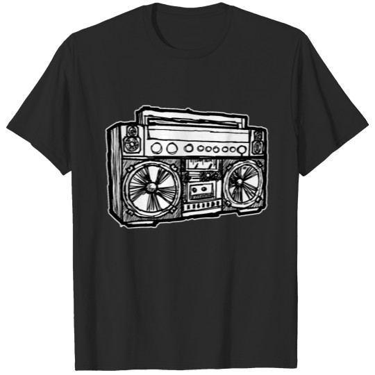 Discover Ghetto Blaster 80's 90's Hip Hop T-shirt