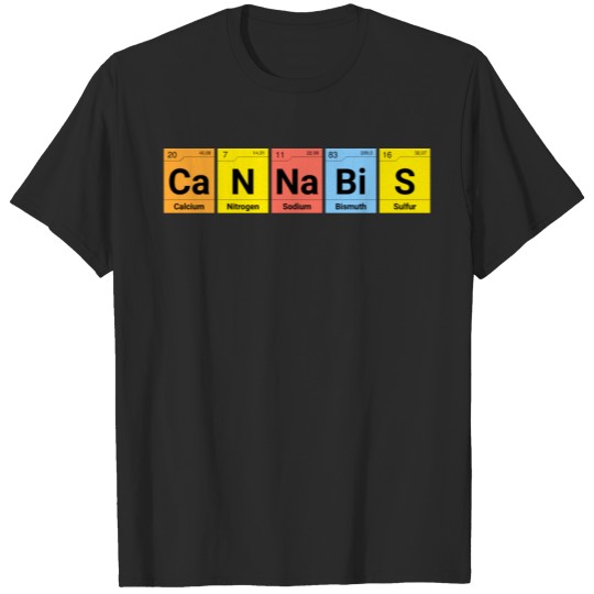 Cannabis Periodic Table Chemistry T-shirt
