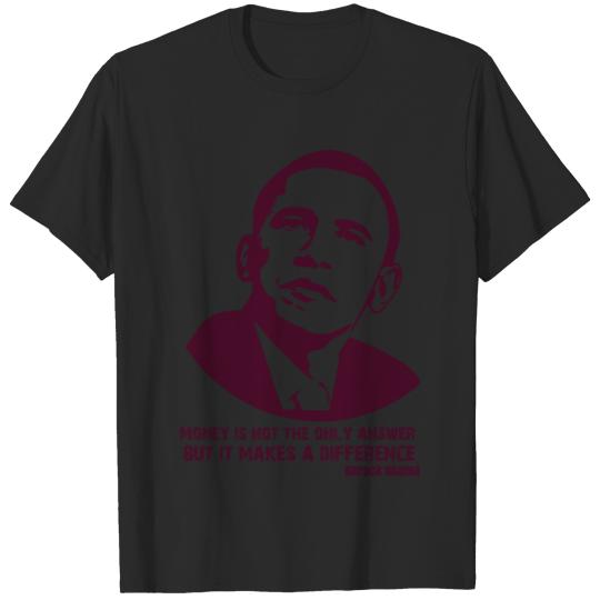 Discover Barack obama political person message Tee design T-shirt