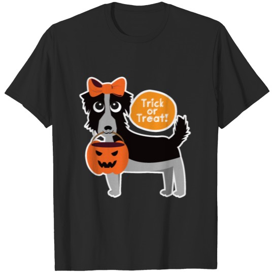 Discover Halloween Puppy Shirt Trick or Treat Dog Gift Tee T-shirt