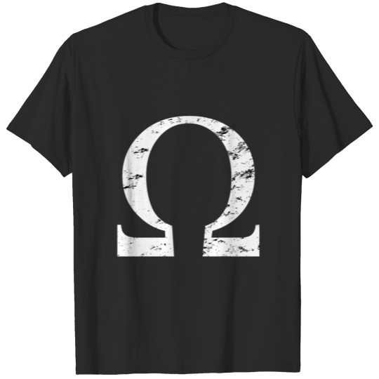 Vintage Omega Symbol Gift Greek Alphabet Sorority T-shirt