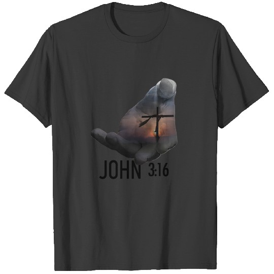JOHN 3:16 - Bible Verse - D3 Designs T-shirt