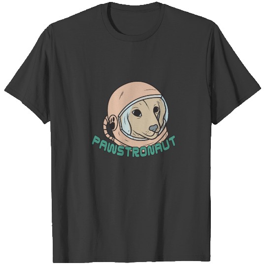 Dog Paw Space Astronaut Laika Hero T-shirt