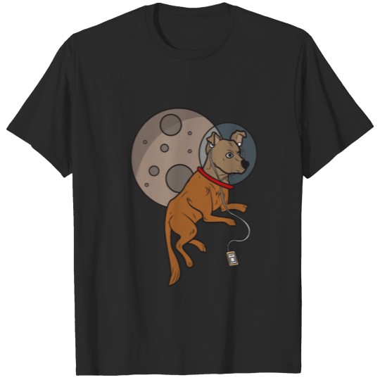 Discover Dog Space Music Astronaut Planet Funny T-shirt