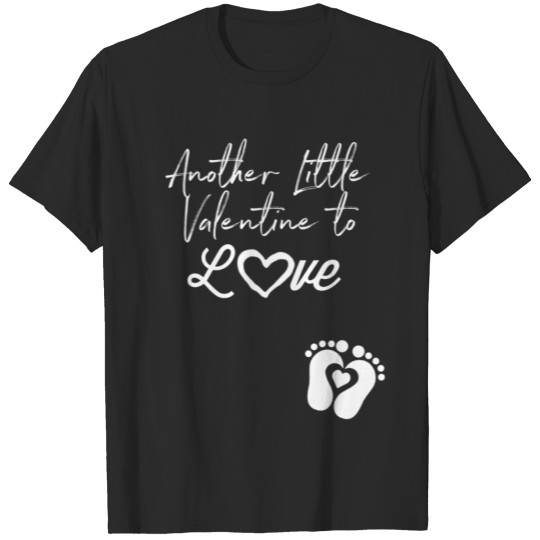 Discover Another Little Valentine To Love Announcement T-Shirt T-shirt
