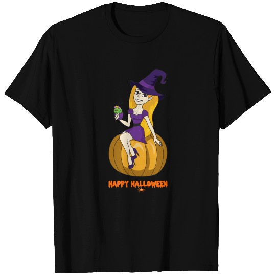 Halloween Witch Pumpkin Monster Zombie Horror T-shirt