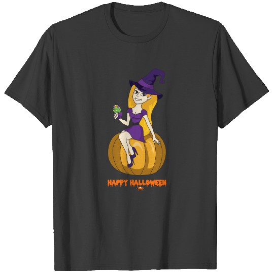 Halloween Witch Pumpkin Monster Zombie Horror T-shirt