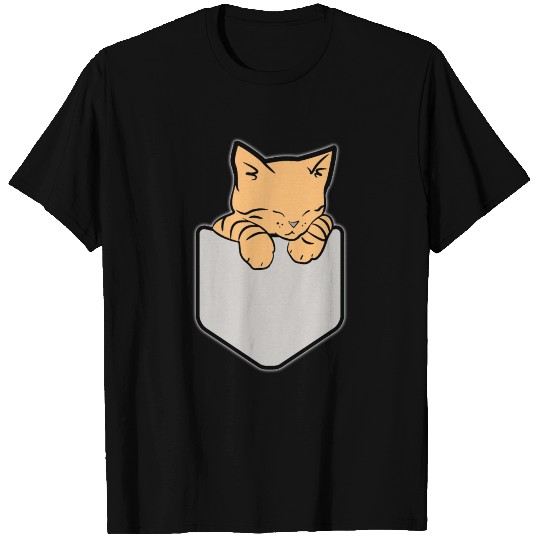 Pocket Cat Sweet Pocket T-shirt
