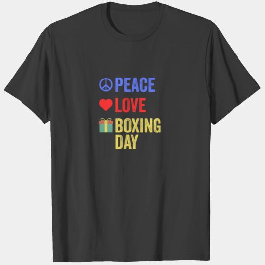 Peace Love Boxing Day Shopping After Christmas T-shirt