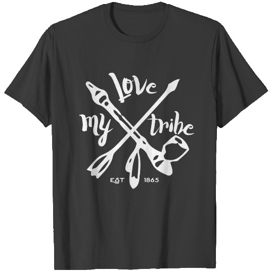 Discover native american - love my tribe - vintage T-shirt