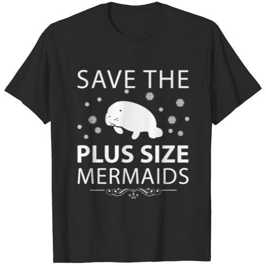 Discover Plus Size Mermaid Funny Christmas Present Gift T-shirt