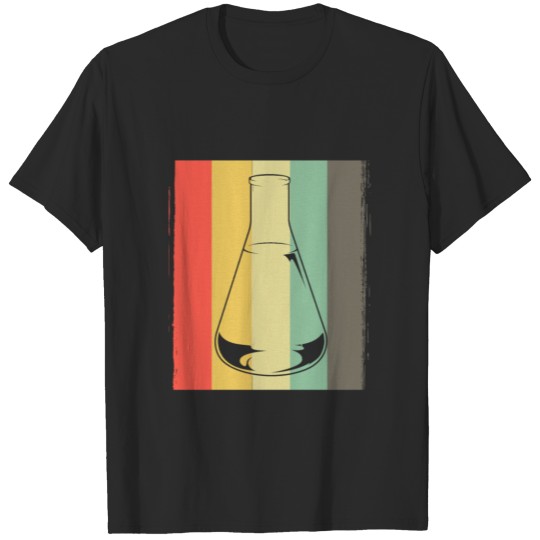 Erlenmeyer flask chemistry retro vintage T-shirt