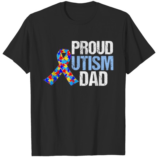 Discover Proud Autism Dad T-shirt