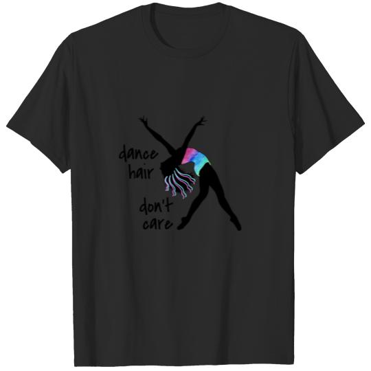 Discover Funny Dance Hair Don't Care square T-shirt